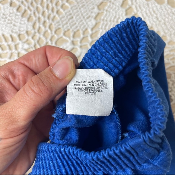 Vintage 1990s Anchor Apparel Baby Boy 12 Months Royal Blue Jogger Pants - Picture 3 of 3